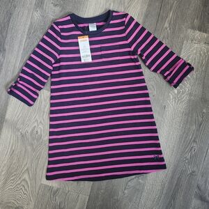 Gymboree Pink and Navy Striped Dress